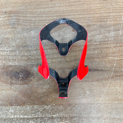 Carbon Single Road Bike Red Water Bottle Cage 30g