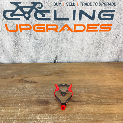 Carbon Single Road Bike Red Water Bottle Cage 30g