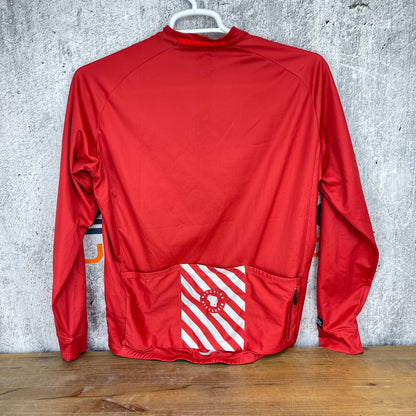 Bontrager Cicuit Fitted Men's XL Long Sleeve Cardinal Stripe Cycling Jersey