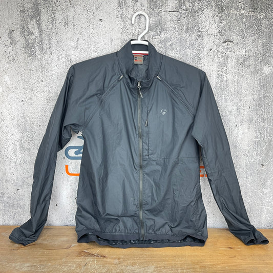 Light Use! Bontrager Circuit Convertible Windshell Black Men's Large Cycling Jacket