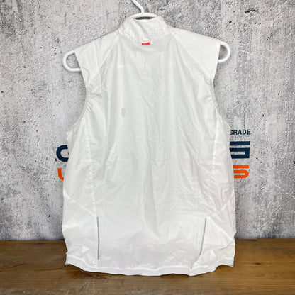 Light Use! Bontrager Circuit Windshell Vest White Men's XL Gilet Cycling Vest