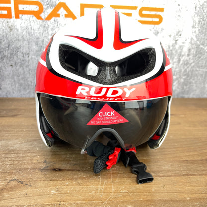 Rudy Project Wing57 M-L Aero TT/Triathlon 59-61cm Cycling Helmet + Smoke Shield