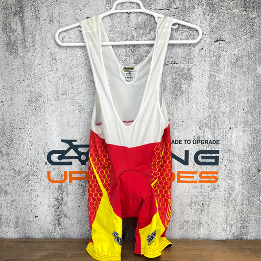 Inverseteams New Without Tags! Inverse Espana Men's Large Yellow Red Cycling Bib Shorts