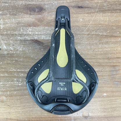 Fizik Curve Bull 142mm 7x10mm Carbon Rails Road Bike Saddle 191g
