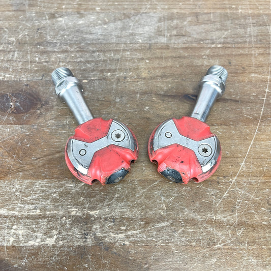 Speedplay Zero Stainless Steel Red Road Bike Clipless Pedals 207g