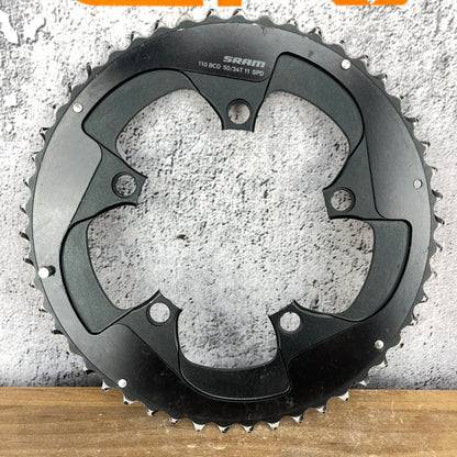 SRAM 50/34t 110BCD 5-Bolt 11-Speed Road Bike Pair Chainrings