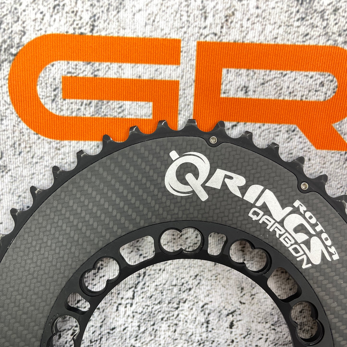 Rotor Q-Rings Qarbon 50/34t 110BCD 11-Speed Aero Road Bike Chainrings