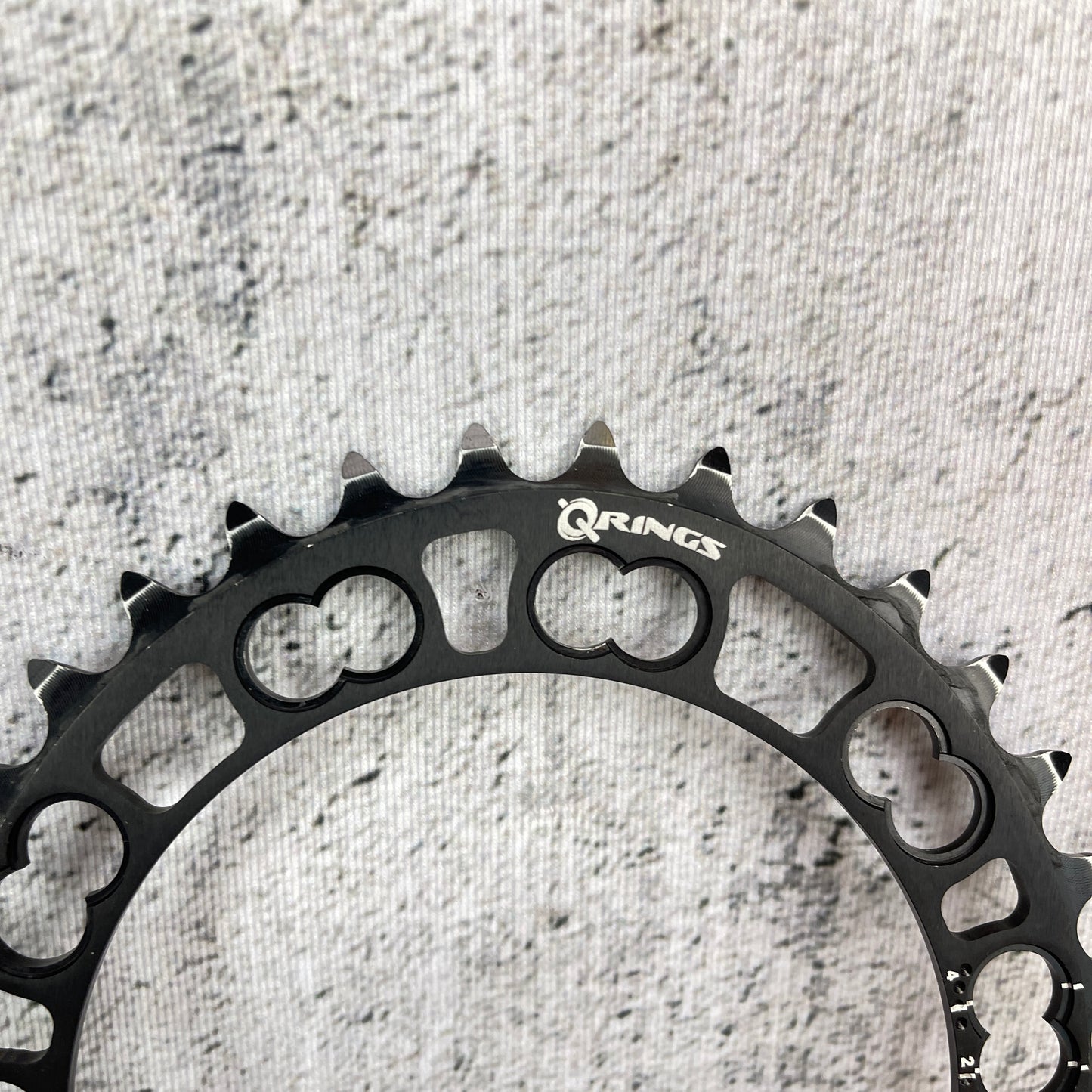 Rotor Q-Rings Qarbon 50/34t 110BCD 11-Speed Aero Road Bike Chainrings
