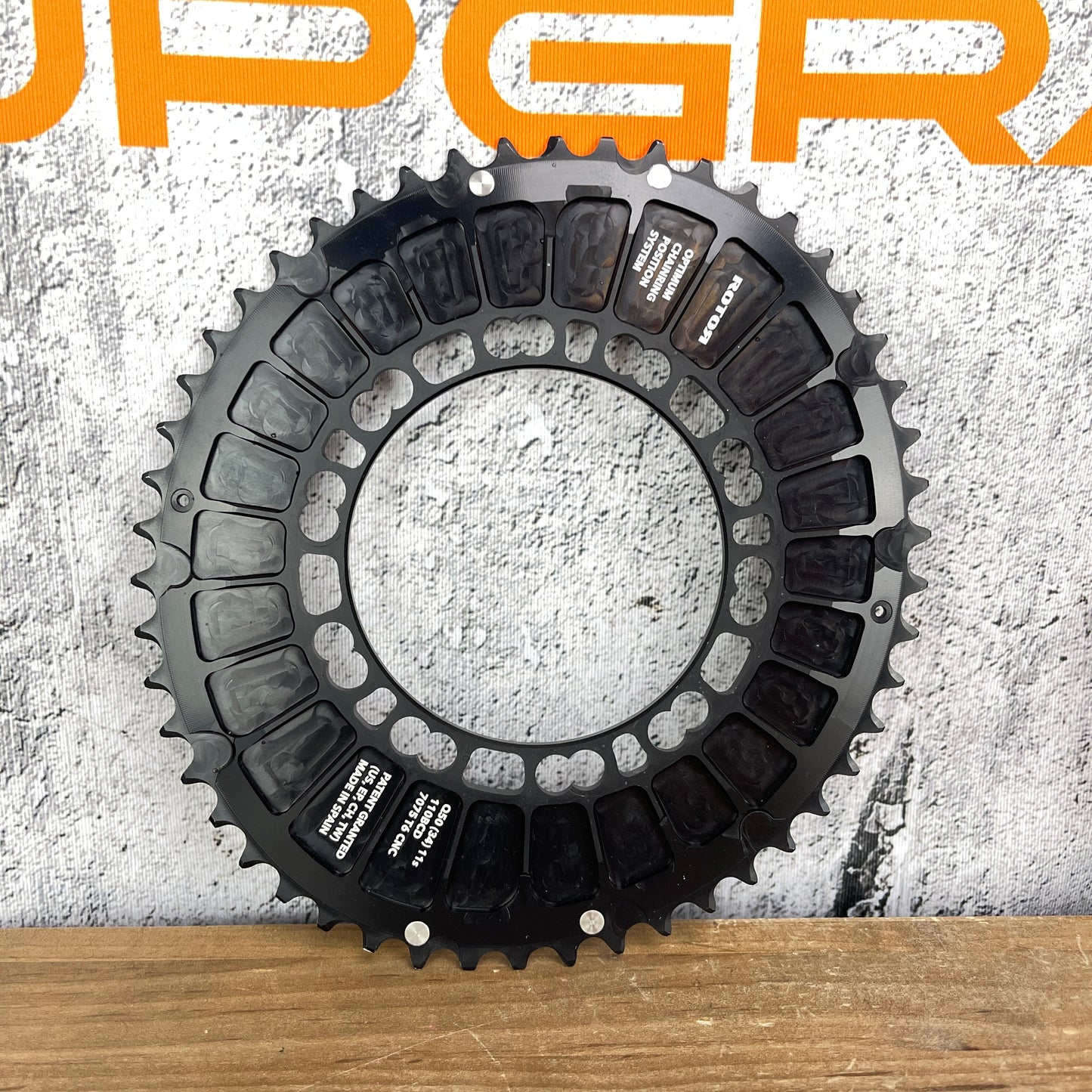 Rotor Q-Rings Qarbon 50/34t 110BCD 11-Speed Aero Road Bike Chainrings