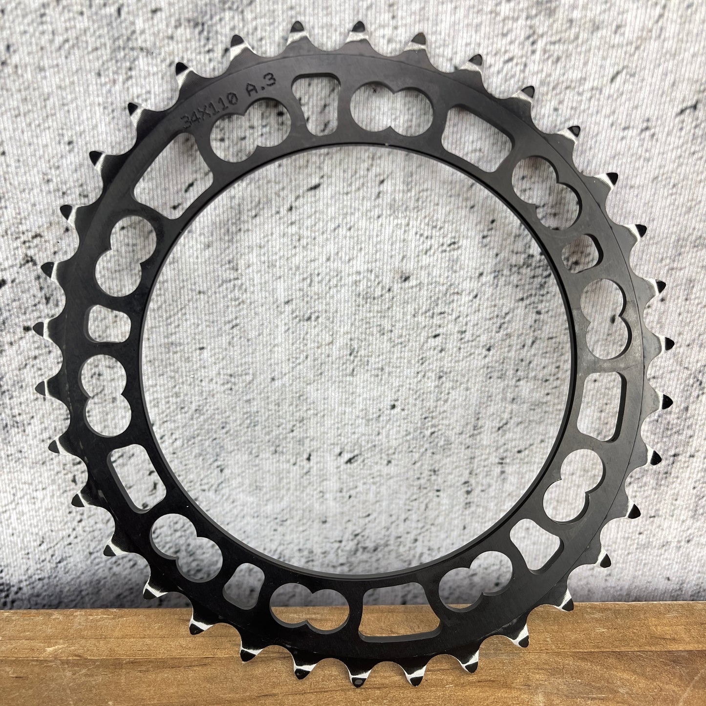 Rotor Q-Rings Qarbon 50/34t 110BCD 11-Speed Aero Road Bike Chainrings