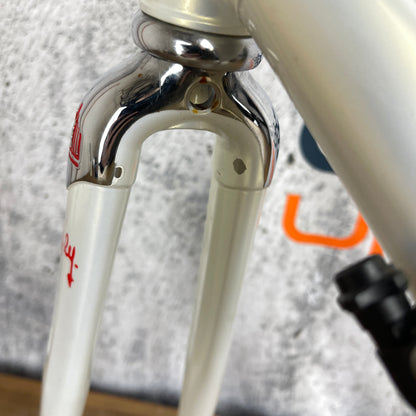 New! Milano 3V Wing Pearl White 56cm Rim Brake Steel Road Bike Frameset 700c