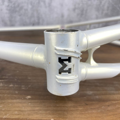 New! Milano 3V Wing Pearl White 56cm Rim Brake Steel Road Bike Frameset 700c