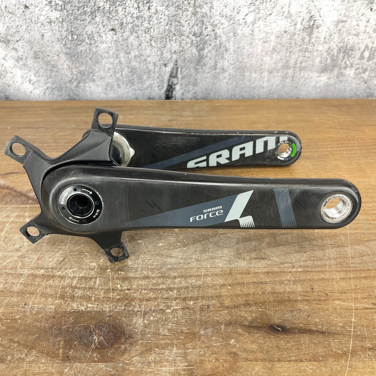 SRAM Force Carbon 172.5mm BB30 29mm Spindle Road Bike Crank Arms 505g