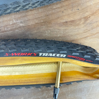 New! Pair Specialized S-works Tracer 700c x 33mm GumWall Tubular Gravel Bike Tires