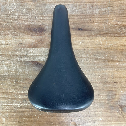 Vintage! 1987 Selle Italia Turbo Alloy Rails 143mm Road Bike Saddle Black 362g
