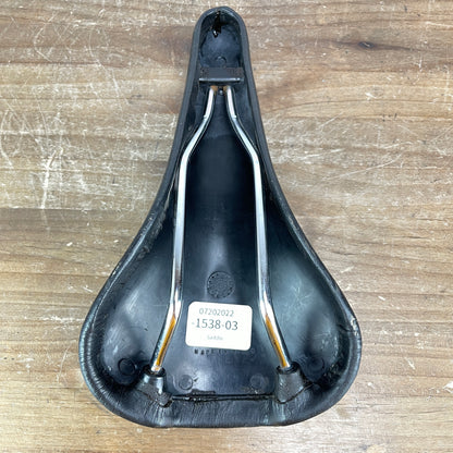 Vintage! 1987 Selle Italia Turbo Alloy Rails 143mm Road Bike Saddle Black 362g