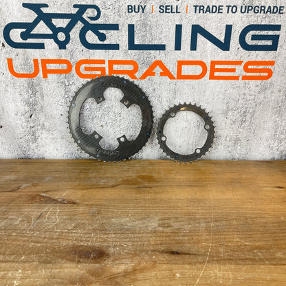 Carbon-Ti X-Carboring 52/36t 4-Bolt Assymetric 110BCD 10/11-Speed Bike Chainrings