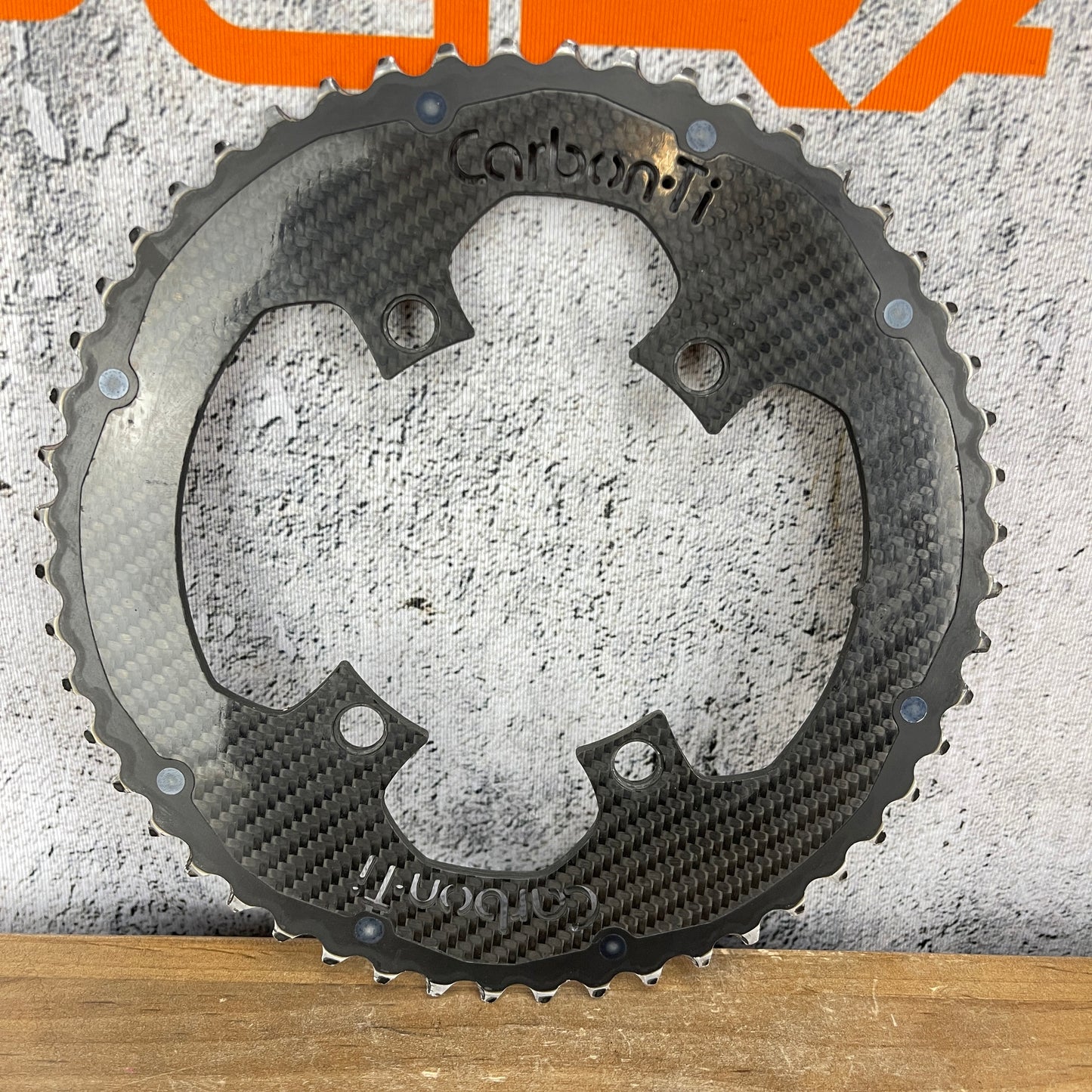 Carbon-Ti X-Carboring 52/36t 4-Bolt Assymetric 110BCD 10/11-Speed Bike Chainrings