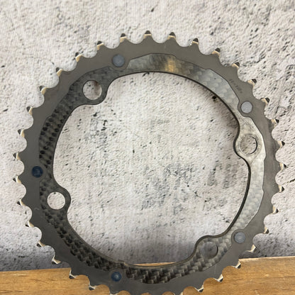 Carbon-Ti X-Carboring 52/36t 4-Bolt Assymetric 110BCD 10/11-Speed Bike Chainrings