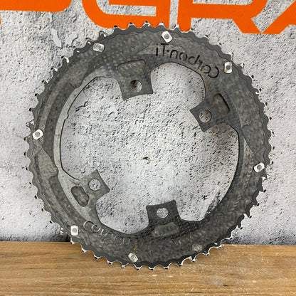 Carbon-Ti X-Carboring 52/36t 4-Bolt Assymetric 110BCD 10/11-Speed Bike Chainrings