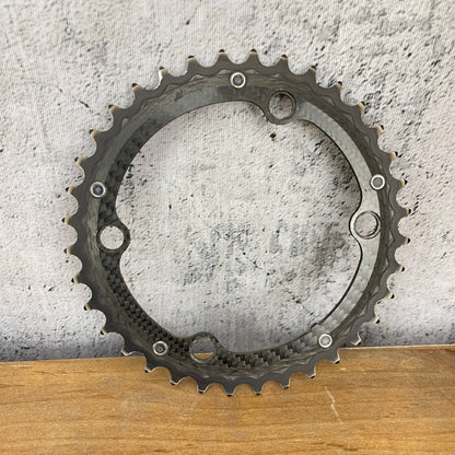 Carbon-Ti X-Carboring 52/36t 4-Bolt Assymetric 110BCD 10/11-Speed Bike Chainrings