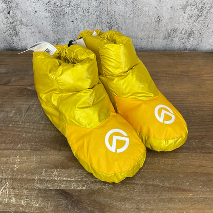 New! The North Face AMK-1000 Fill Down Booty Canary Yellow Socks Summit Series
