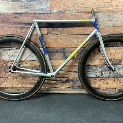 Alberto Masi Nuovo Prestige Silver 56cm Rim Brake Steel Frameset 700c