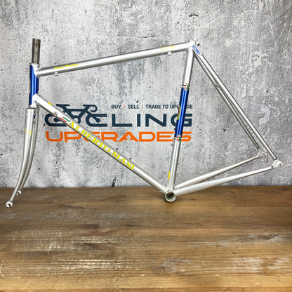 Alberto Masi Nuovo Prestige Silver 56cm Rim Brake Steel Frameset 700c