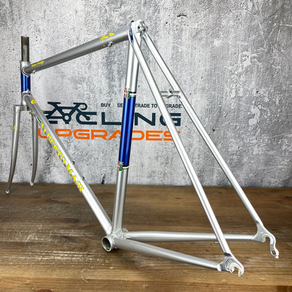 Alberto Masi Nuovo Prestige Silver 56cm Rim Brake Steel Frameset 700c