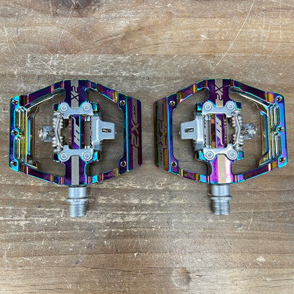 New! HT X2 Oil Slick Chromoly Spindles Clipless Road Bike Pedals 450g