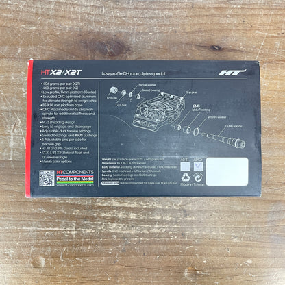 New! HT X2 Oil Slick Chromoly Spindles Clipless Road Bike Pedals 450g