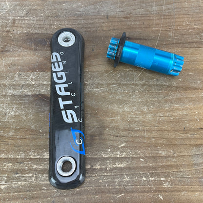 Stages BB30 Gen 2 Power Meter Left Side Carbon Crank Arm 172.5mm 30mm Spindle